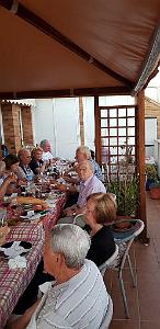 HOMMAGE A N.D. DE SANTA CRUZ A DALIAS DU 7 AU 10 JUIN 2019 (721) REPAS CHEZ ANGE AVANT LE DEPART 